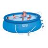 28168/54916 Надувной бассейн Easy Set 457х122 cм, Intex+ фильтр-насос, лестница, подстилка, покрывало