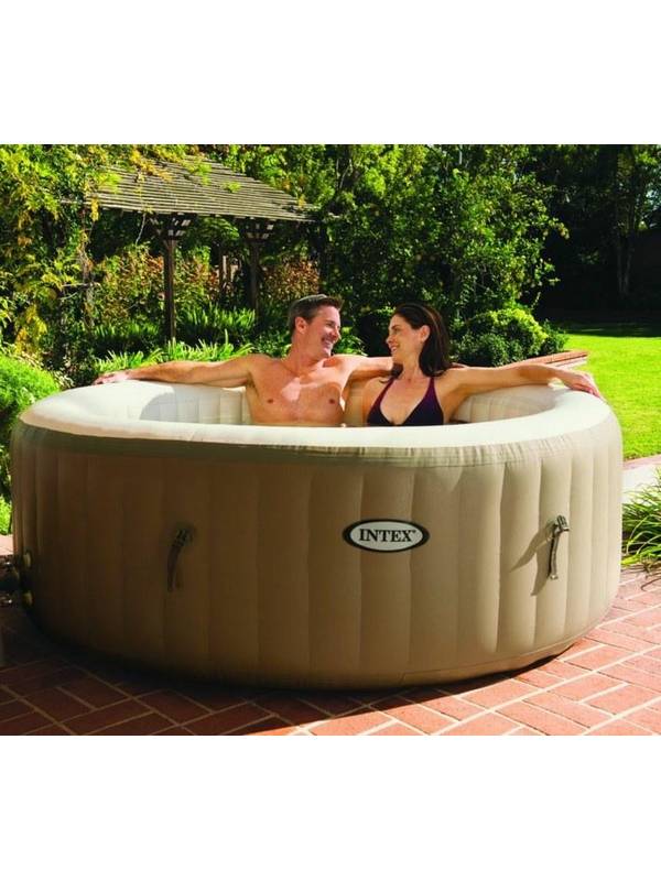 28404 Бассейн-джакузи Bubble Massage 145/196х71см, круглый с круговым пузырьковым массажем191х71 см Intex