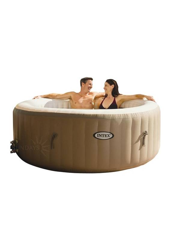 28404 Бассейн-джакузи Bubble Massage 145/196х71см, круглый с круговым пузырьковым массажем191х71 см Intex