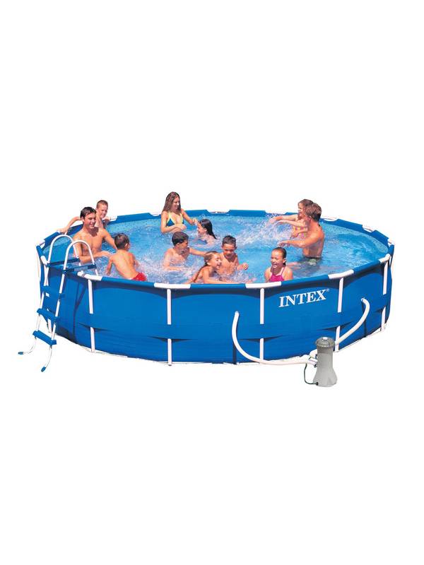 Бассейн с комплектом 457х91 см, Metal Frame, Intex 28232/54942