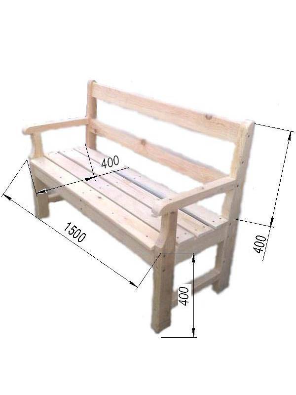 Скамья садовая С-1008