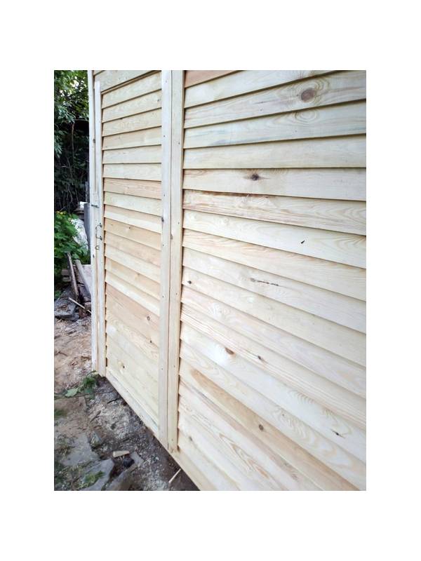 Хозблок двойной деревянный С1002 (2000х1000)