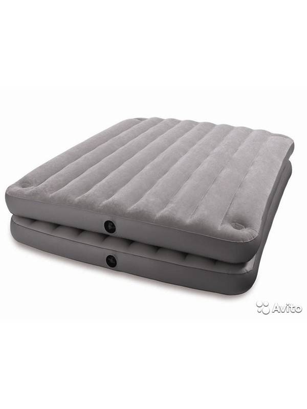 Надувной матраc 2-в-1 152х203х46 см, Queen, Intex 67744