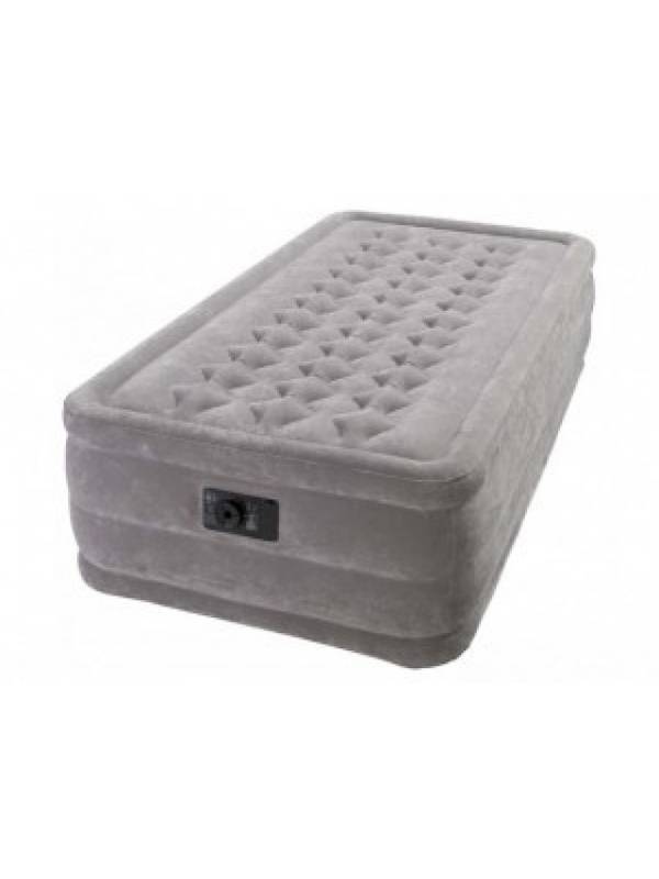 Кровать надувная односпальная со встроенным насосом 99х191х46 см, Twin Ultra Plush, Intex 67952