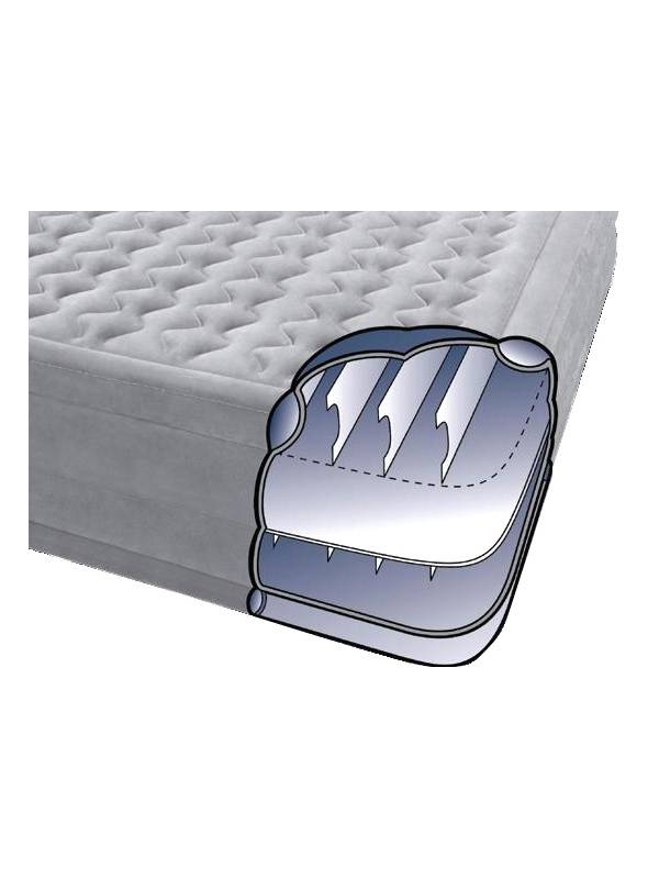 Кровать надувная односпальная со встроенным насосом 99х191х46 см, Twin Ultra Plush, Intex 67952