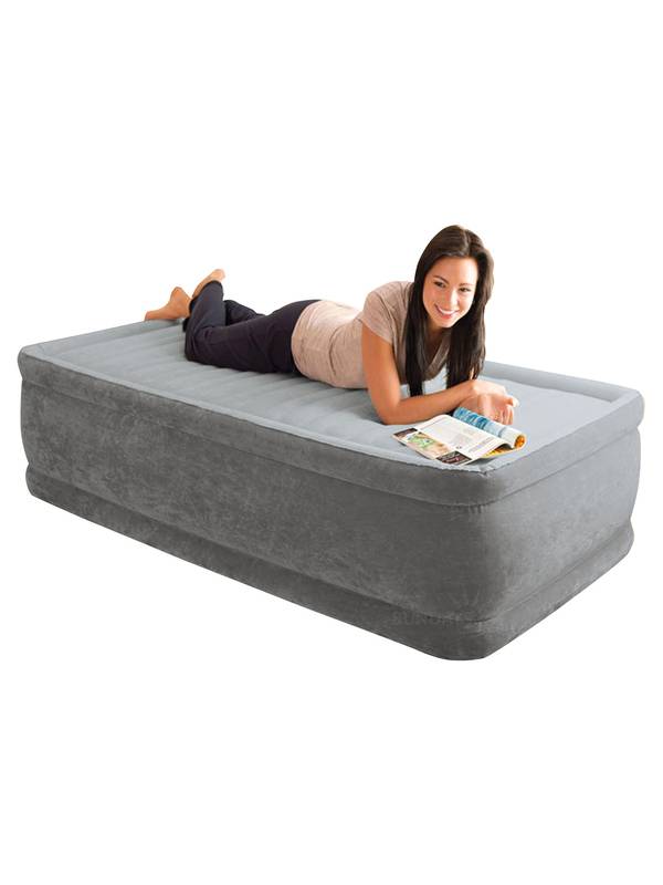 Кровать со встроенным насосом 99х191х46, Twin Comfort-Plush, Intex 64412