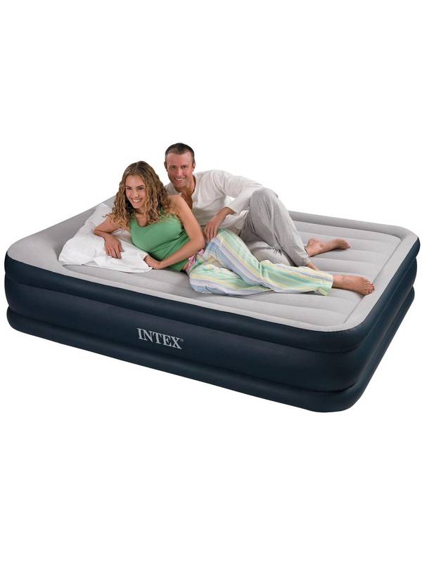 Кровать надувная 152х203х48/43 см, Deluxe Queen, Intex 67736