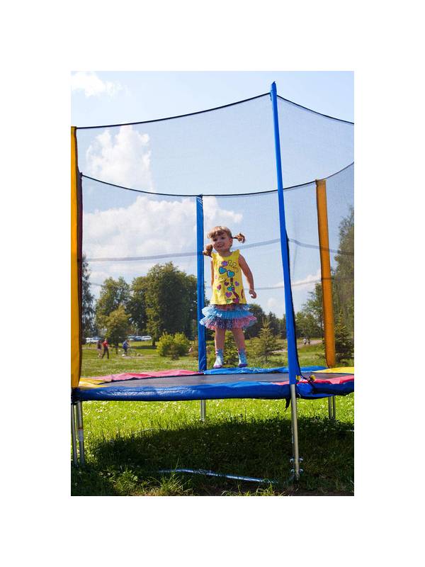 Батут с защитной сеткой и лестницей Sundays Acrobat-D465 см