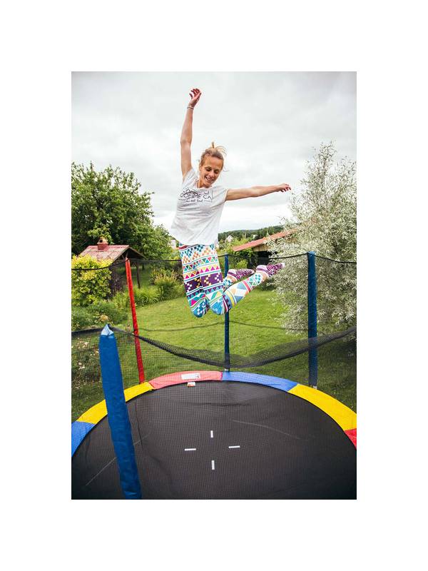 Батут с защитной сеткой и лестницей Sundays Acrobat-D374 см