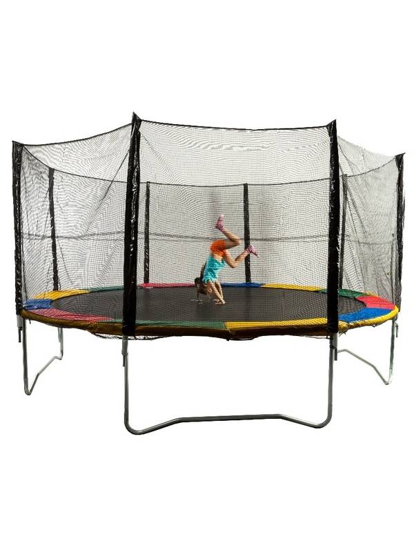 Батут с защитной сеткой и лестницей Sundays Acrobat-D374 см