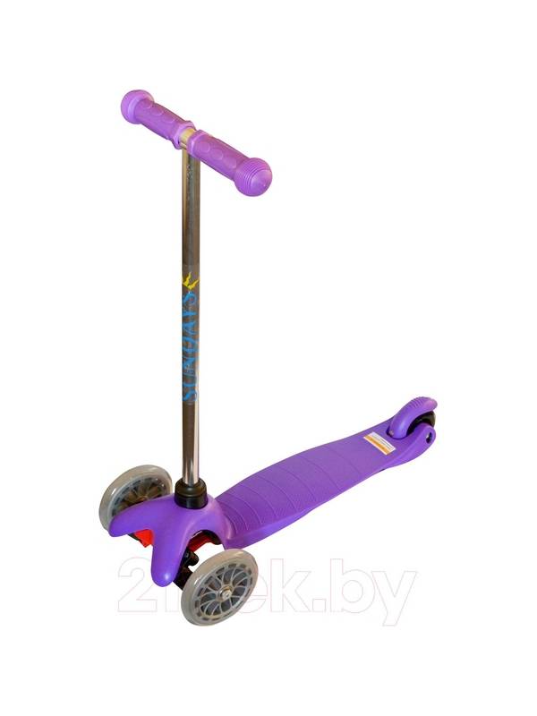 Самокат для детей 2-5 лет фиолетовый, Sundays SA-100-5