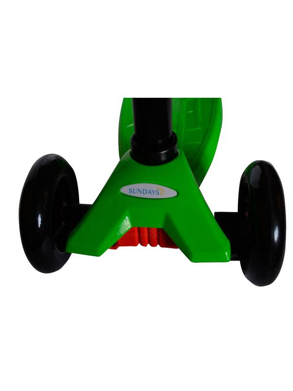 Самокат для детей 5-12 лет зеленый, Sundays SA-100A-3