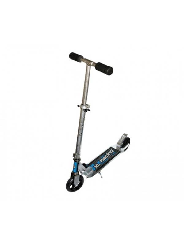 Самокат для подростков 7+ лет до 100кг серебристый с голубым, Sundays KB03D-2