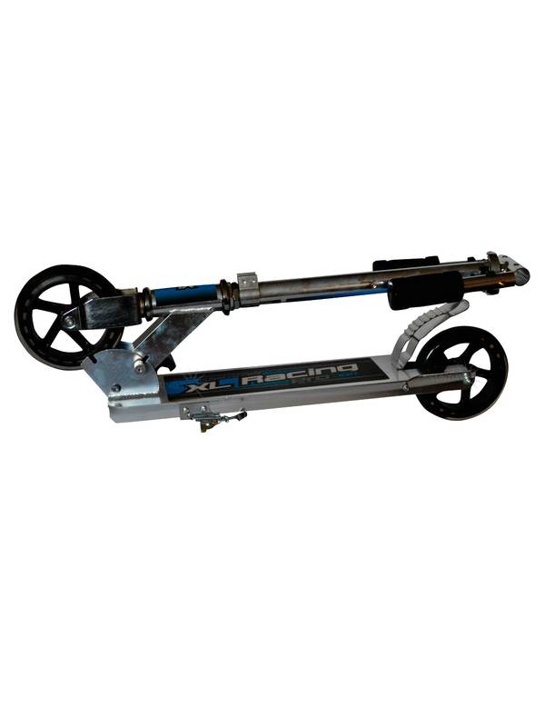 Самокат для подростков 7+ лет до 100кг серебристый с голубым, Sundays KB03D-2