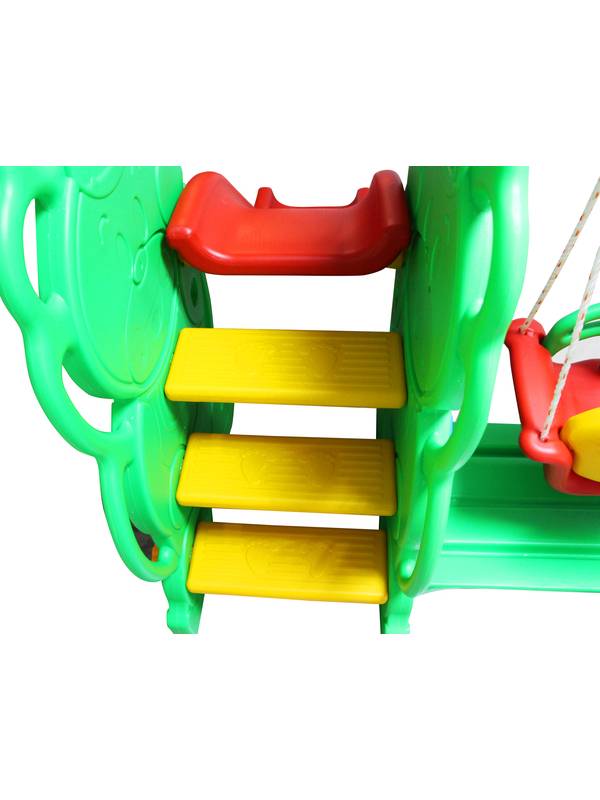 Горка пластиковая с кольцом и качелями Sundays QC-05015