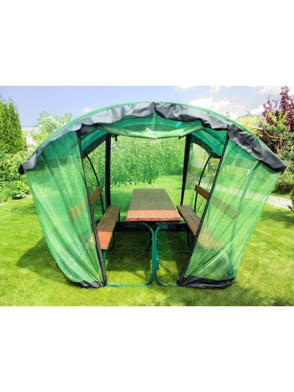 Беседка усиленная Летняя с москитной сеткой