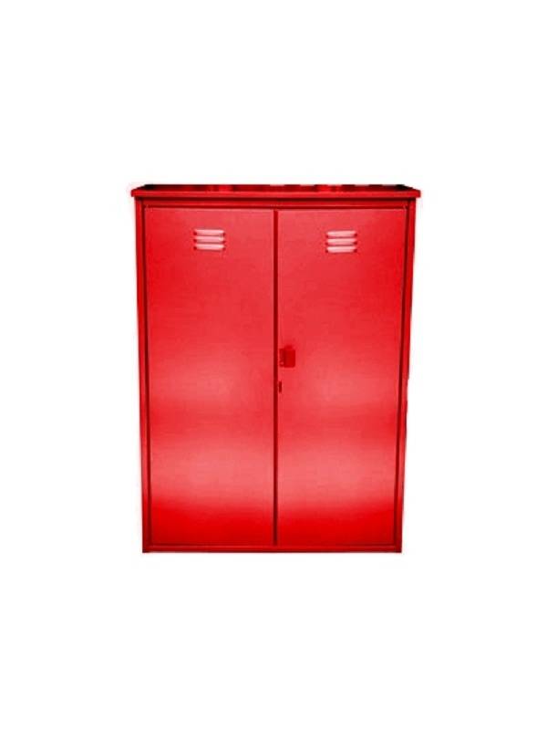 Шкаф для газовых баллонов (красный, 2х50 л)