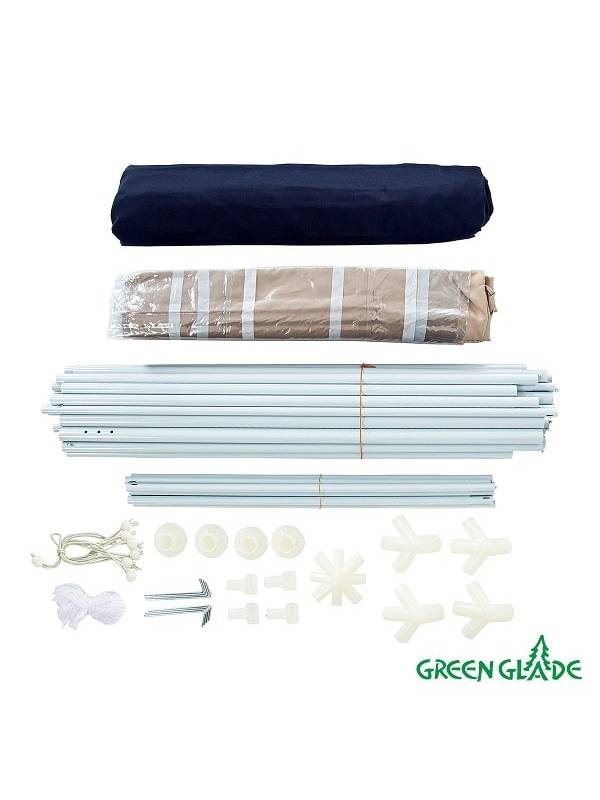 Шатер (тент) садовый Green Glade 1031 (полиэстер, 3х3х2,5)