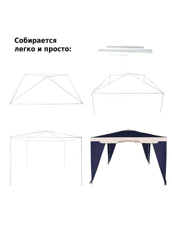 Шатер (тент) садовый Green Glade 1031 (полиэстер, 3х3х2,5)