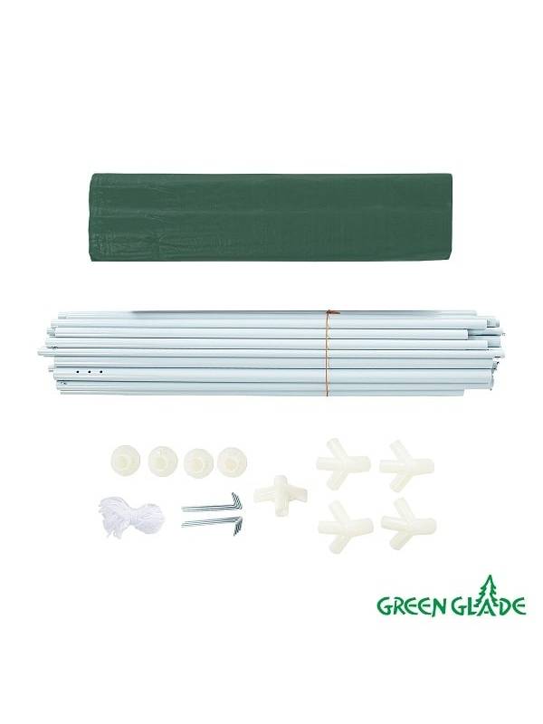 Садовый тент-шатер Green Glade 1028 (полиэтилен, 3х3х2,5)