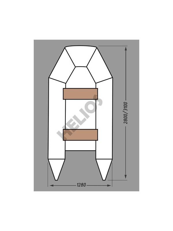 Надувная лодка Helios Гелиос-31МК