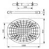 Детские качели-гнездо KBT OVAL Лайм/черн