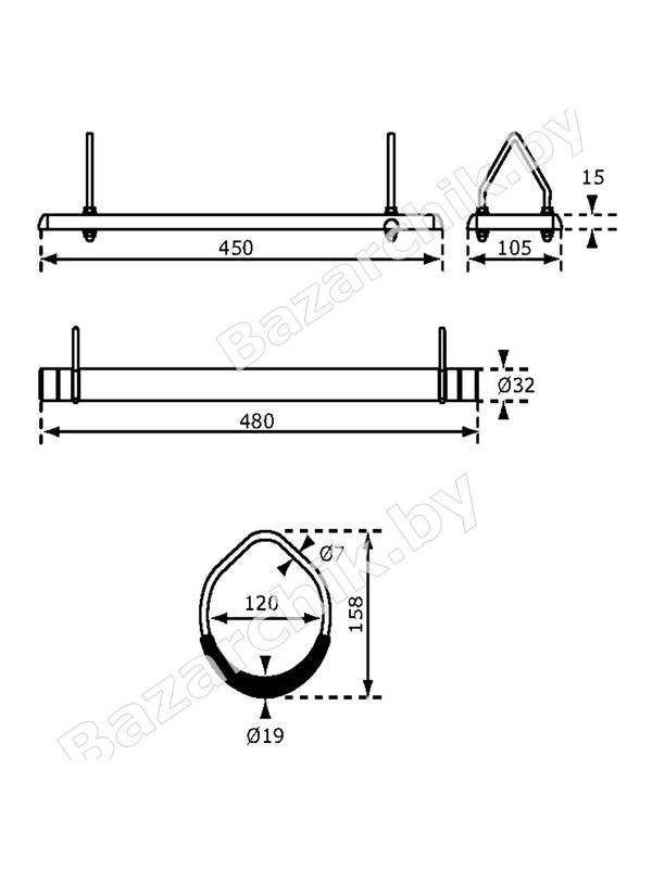 Качели детские KBT Fun Pack 3в1 KBT