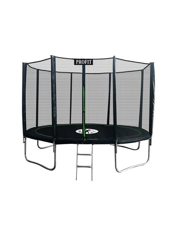 Батут ProFit Premium Black 312 см PRO с внешней защитной сеткой и лестницей