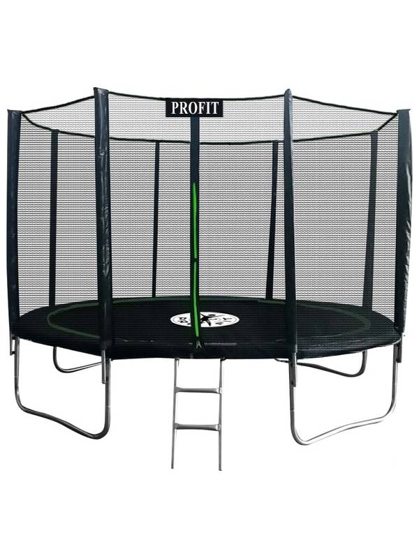 Батут ProFit Premium Black 312 см PRO с внешней защитной сеткой и лестницей