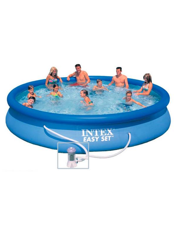 Надувной бассейн Intex Easy Set 28158NP 457х84 см + фильтр-насос