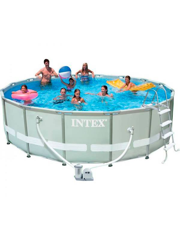 Каркасный бассейн Intex Ultra Frame 28310NP 427х107 см + фильтр-насос, лестница, подстилка, покрывало