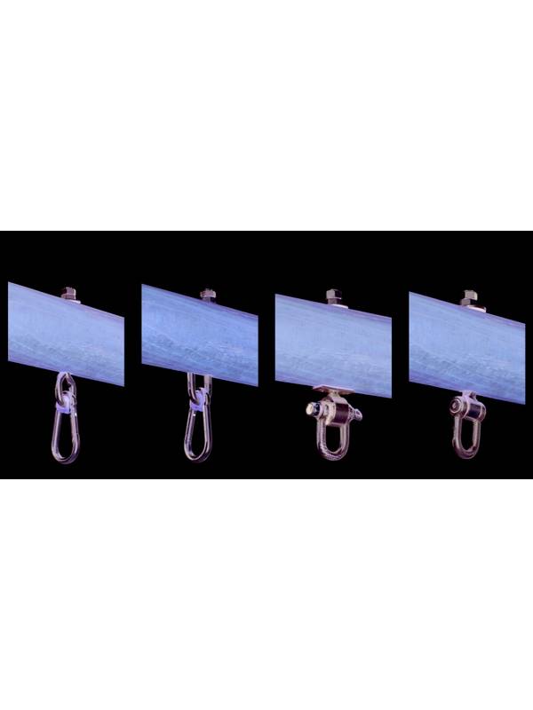 Сквозной подвес (карабин) для качелей KBT Тип J 140мм