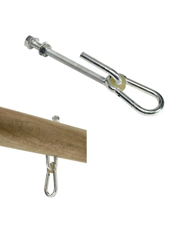 Сквозной подвес (карабин) для качелей KBT Тип J 140мм