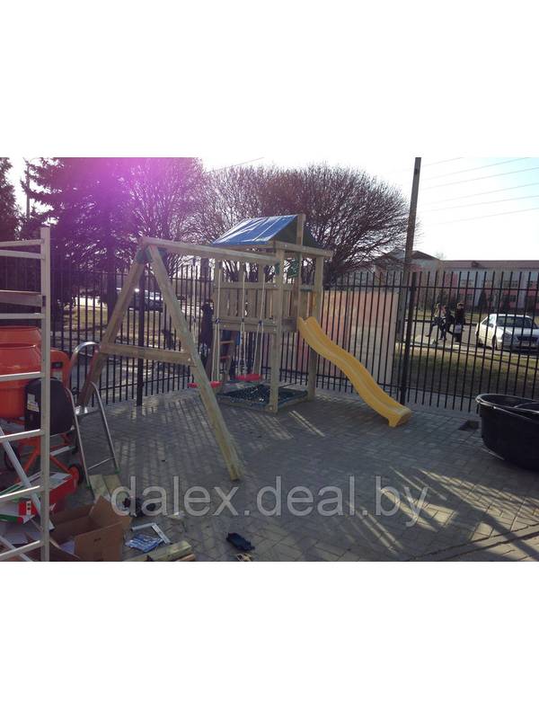 Детская игровая площадка Jungle Hut+Module Swing Xtra