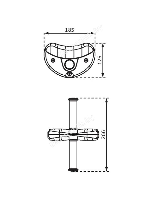Канатная дорога KBT Para с тарзанкой и сиденьем (веревка РН)