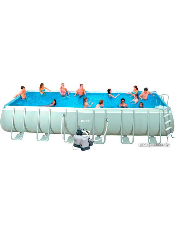 Каркасный прямоугольный бассейн Intex Ultra Frame 28366 732х366х132 см
