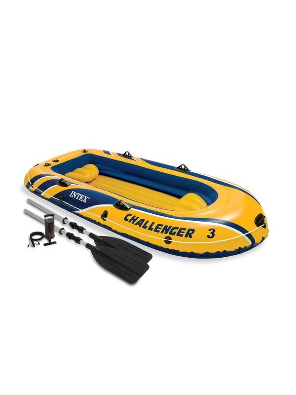 Надувная трёхместная лодка Challenger-3 Set Intex 68370NP