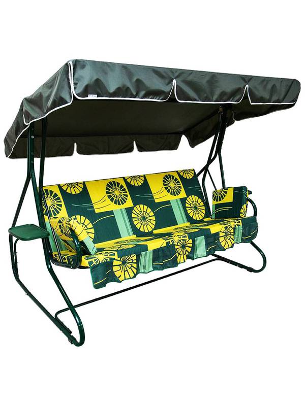 Комплект качели садовые Люкс-2 + чехол укрытие