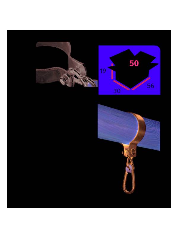 Подвес для качелей обхватный (хомут) 100 мм