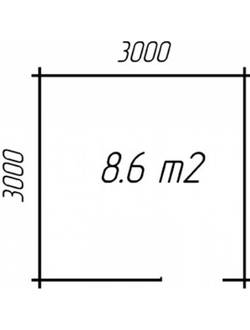 Садовая беседка Lola 3,2х3,2 брус 34 мм