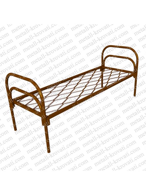 Кровать металлическая одноярусная, КП-1 Эконом-класс