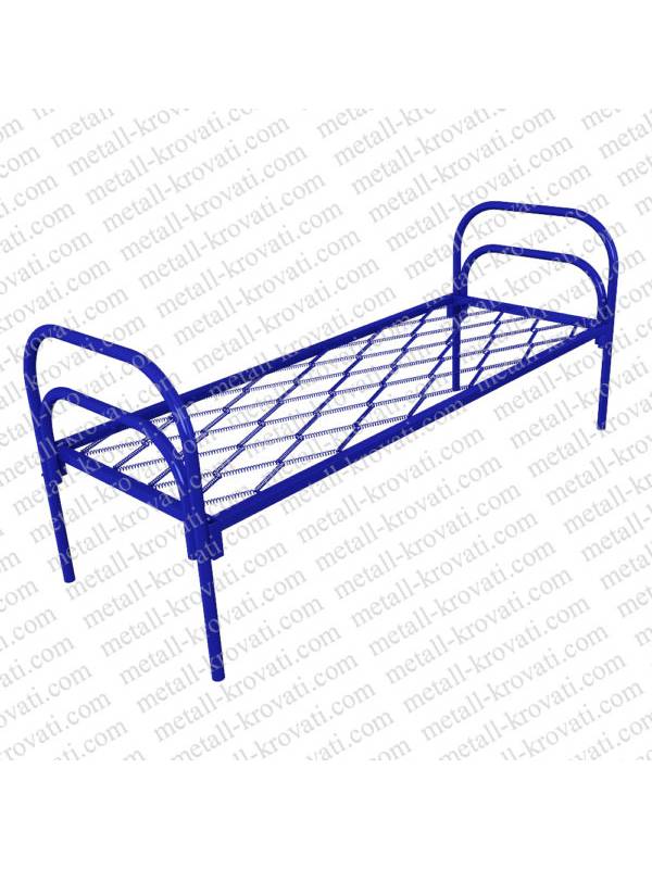 Кровать металлическая одноярусная, КП-1 Эконом-класс
