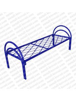 Кровать металлическая одноярусная сетка прокатная пружина усиленная КП-5