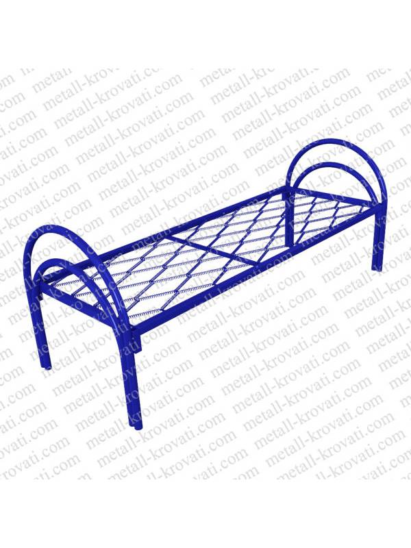 Кровать металлическая одноярусная сетка прокатная пружина усиленная КП-5