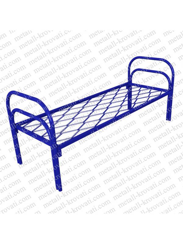 Кровать металлическая одноярусная, сетка прокатная пружина КП-3