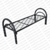 Кровать металлическая одноярусная усиленная, сетка прокатная пружина КС5-У5