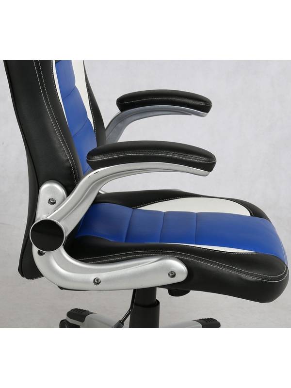 Офисное кресло Mio Tesoro Данте AOC-8033 (черный/белый/синий)