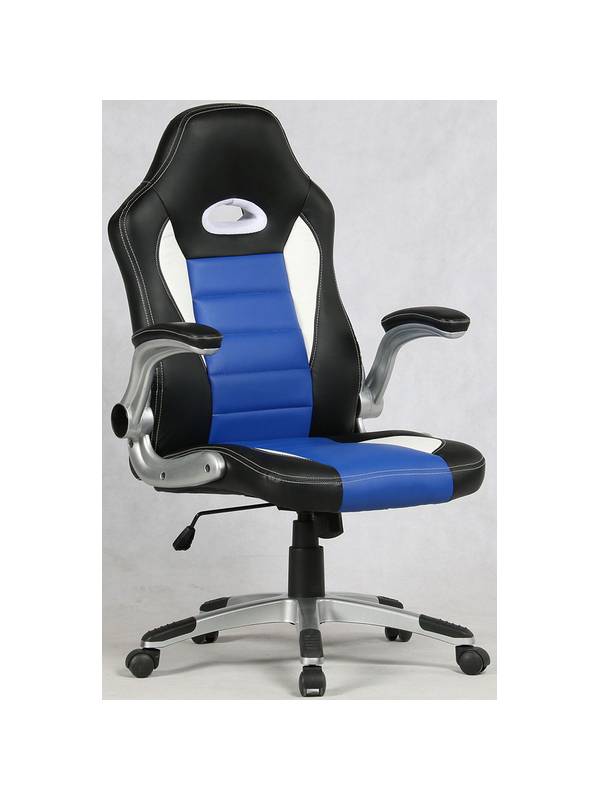 Офисное кресло Mio Tesoro Данте AOC-8033 (черный/белый/синий)
