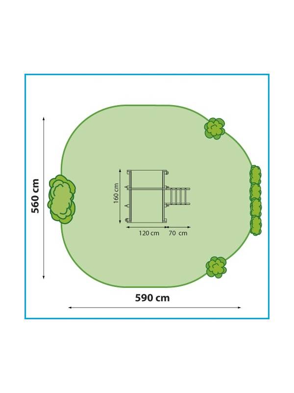 Набор для строительства детской площадки LOFT (крепежные изделия, скат, подробный проект выпилки)