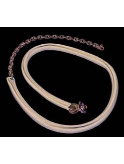 Цепь из нержавеющей стали в защите ПВХ для сиденья-диска